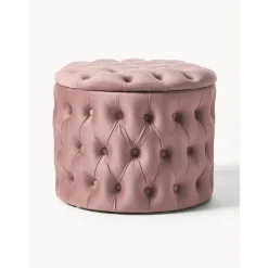 Pouf Contenitore In Velluto Chiara