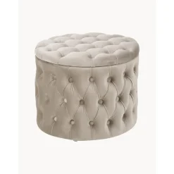 Pouf Contenitore In Velluto Chiara