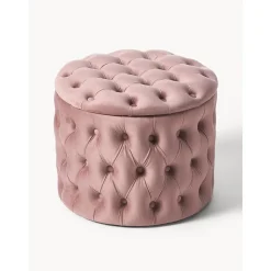 Pouf Contenitore In Velluto Chiara