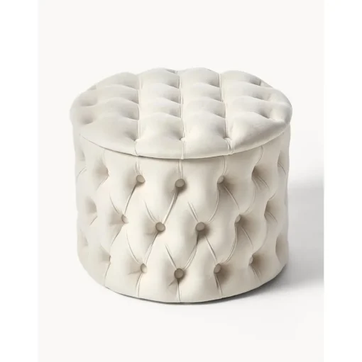 Pouf Contenitore In Velluto Chiara