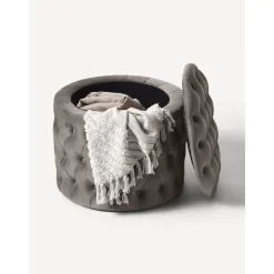 Pouf Contenitore In Velluto Chiara