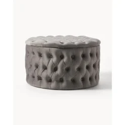 Pouf Contenitore Xl In Velluto Chiara