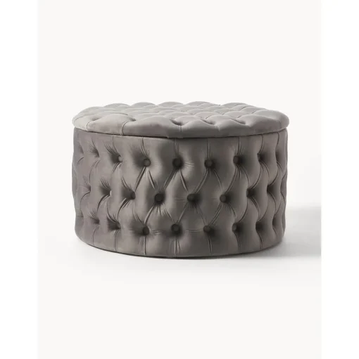 Pouf Contenitore Xl In Velluto Chiara