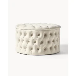 Pouf Contenitore Xl In Velluto Chiara