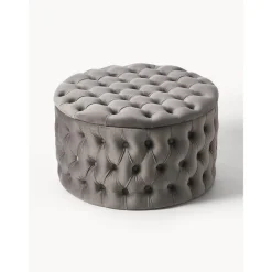 Pouf Contenitore Xl In Velluto Chiara