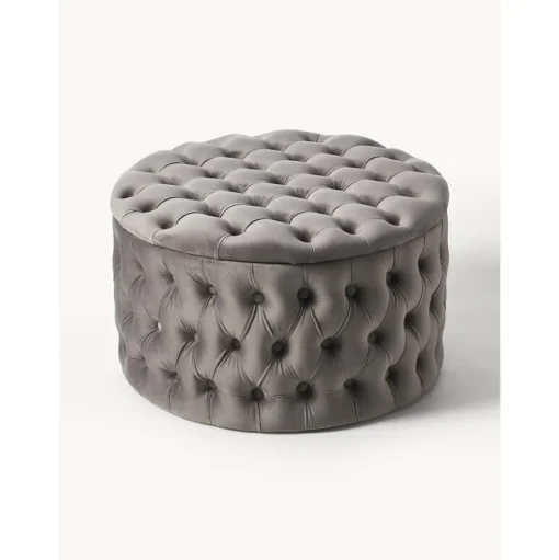 Pouf Contenitore Xl In Velluto Chiara