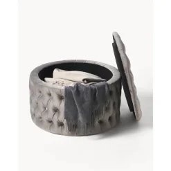 Pouf Contenitore Xl In Velluto Chiara