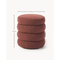 Pouf In Boucle Alto