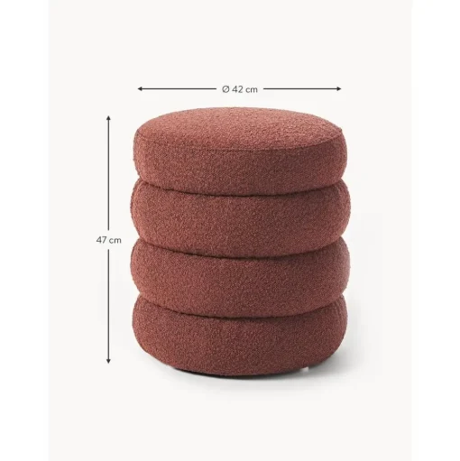 Pouf In Boucle Alto
