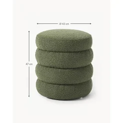 Pouf In Boucle Alto