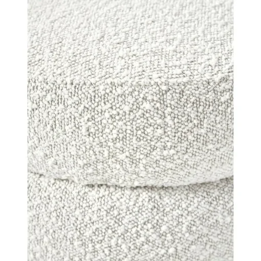 Pouf In Tessuto Boucle Alto