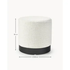 Pouf In Tessuto Boucle Orchid