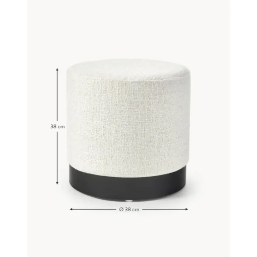 Pouf In Tessuto Boucle Orchid