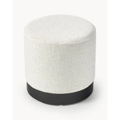 Pouf In Tessuto Boucle Orchid