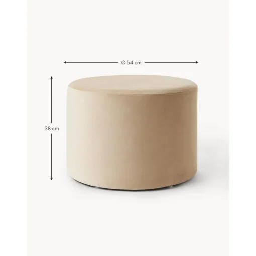 Pouf In Velluto Daisy