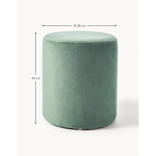 Pouf In Velluto Daisy