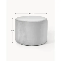 Pouf In Velluto Daisy