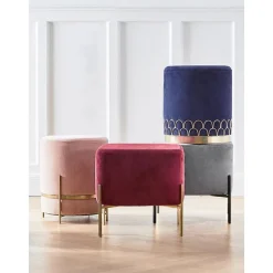 Pouf In Velluto Harper