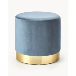 Pouf In Velluto Orchid