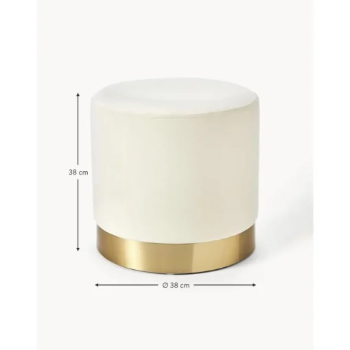 Pouf In Velluto Orchid
