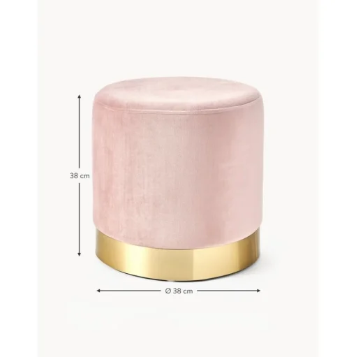 Pouf In Velluto Orchid