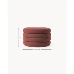 Pouf Xl Contenitore In Boucle Alto