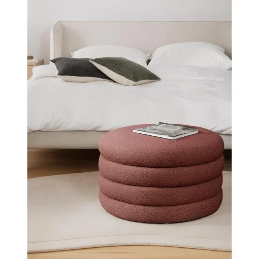 Pouf Xl Contenitore In Boucle Alto