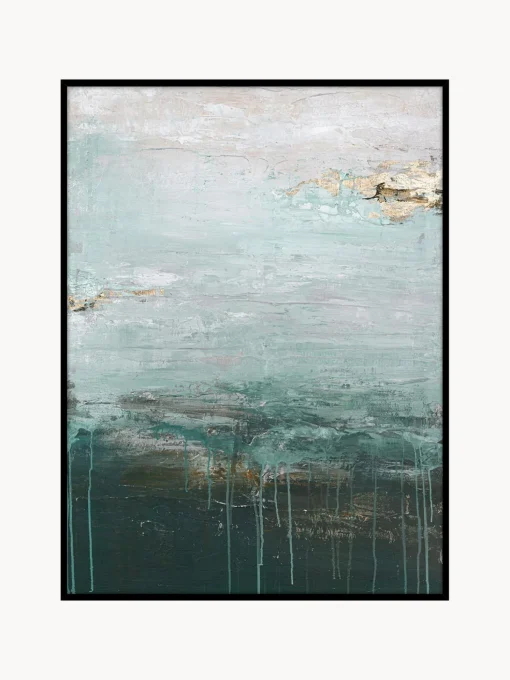 Quadro Dipinto A Mano Con Cornice In Legno Gradient Grace