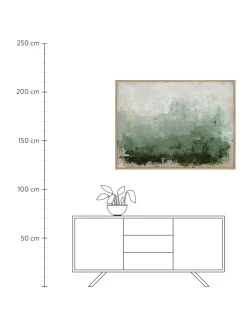 Quadro Dipinto A Mano Con Cornice In Legno New Story