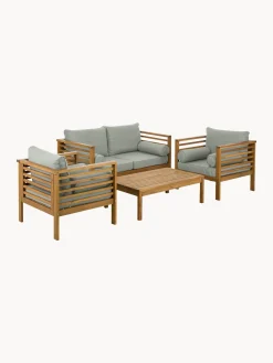 Salotto Da Giardino In Legno Di Acacia Bo 4 Pz