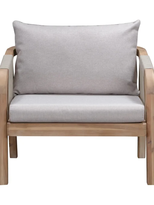 Salotto Da Giardino In Legno Di Acacia Lu 4 Pz