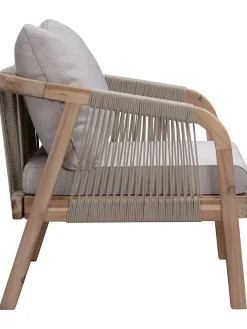 Salotto Da Giardino In Legno Di Acacia Lu 4 Pz