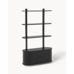 Scaffale Da Parete In Legno Con Frontale Scanalato Calary