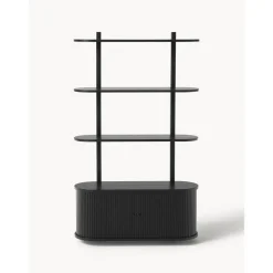 Scaffale Da Parete In Legno Con Frontale Scanalato Calary