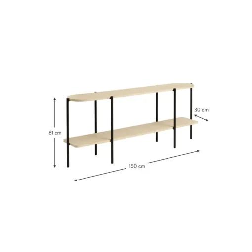 Scaffale In Legno E Metallo Gugge