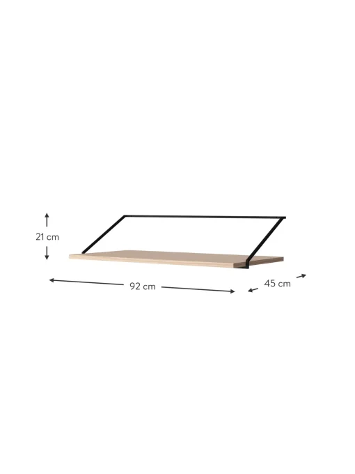 Scrivania Da Parete In Legno E Metallo Rail