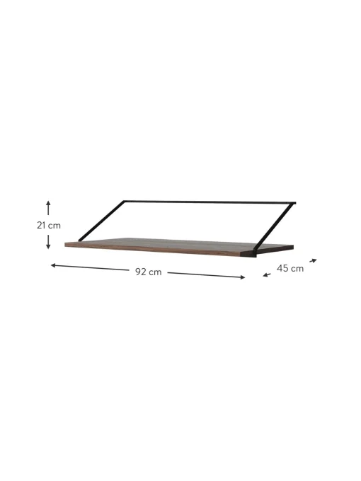 Scrivania Da Parete In Legno E Metallo Rail