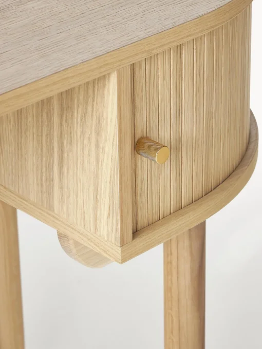 Scrivania In Legno Con Frontale A Scanalato Calary