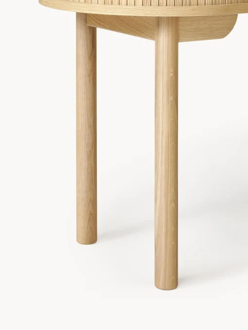 Scrivania In Legno Con Frontale A Scanalato Calary