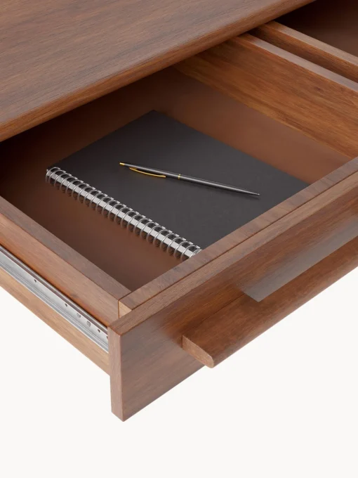 Scrivania In Legno Di Mango Massiccio Con Cassetti Paul