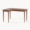 Scrivania Rettangolare In Legno Di Mango Con Cassetti Paul