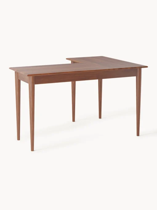 Scrivania Rettangolare In Legno Di Mango Con Cassetti Paul