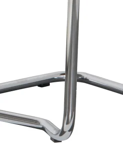 Sedia Cantilever In Velluto A Coste Kink