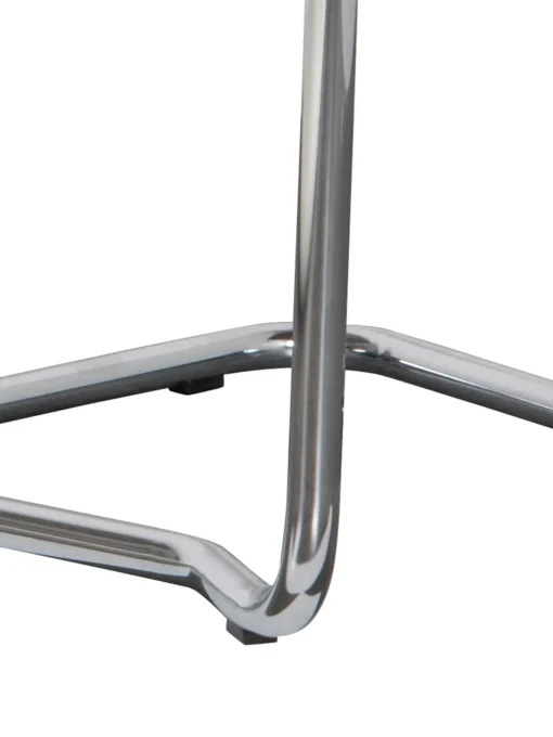 Sedia Cantilever In Velluto A Coste Kink