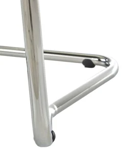 Sedia Cantilever In Velluto A Coste Kink