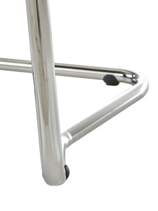 Sedia Cantilever In Velluto A Coste Kink
