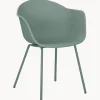 Sedia Con Braccioli Con Gambe In Metallo Claire