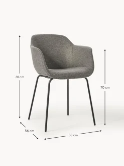 Sedia Con Braccioli Con Seduta Stretta Fiji