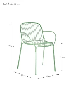 Sedia Con Braccioli Da Giardino Hiray