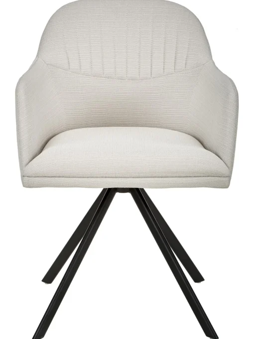 Sedia Con Braccioli Girevole Imbottita Lola